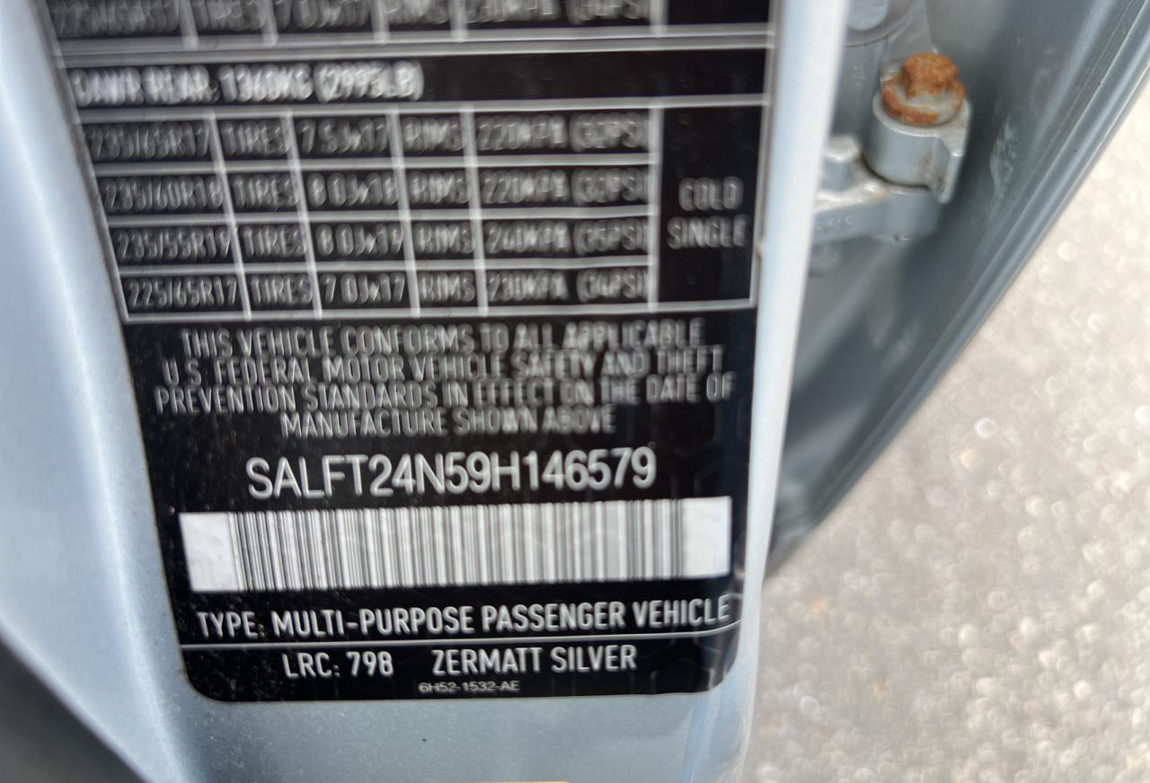 2009 Land Rover LR2 VIN SALFT24N59H146579 Copart auction photo, normal wear damage thumbnail 10