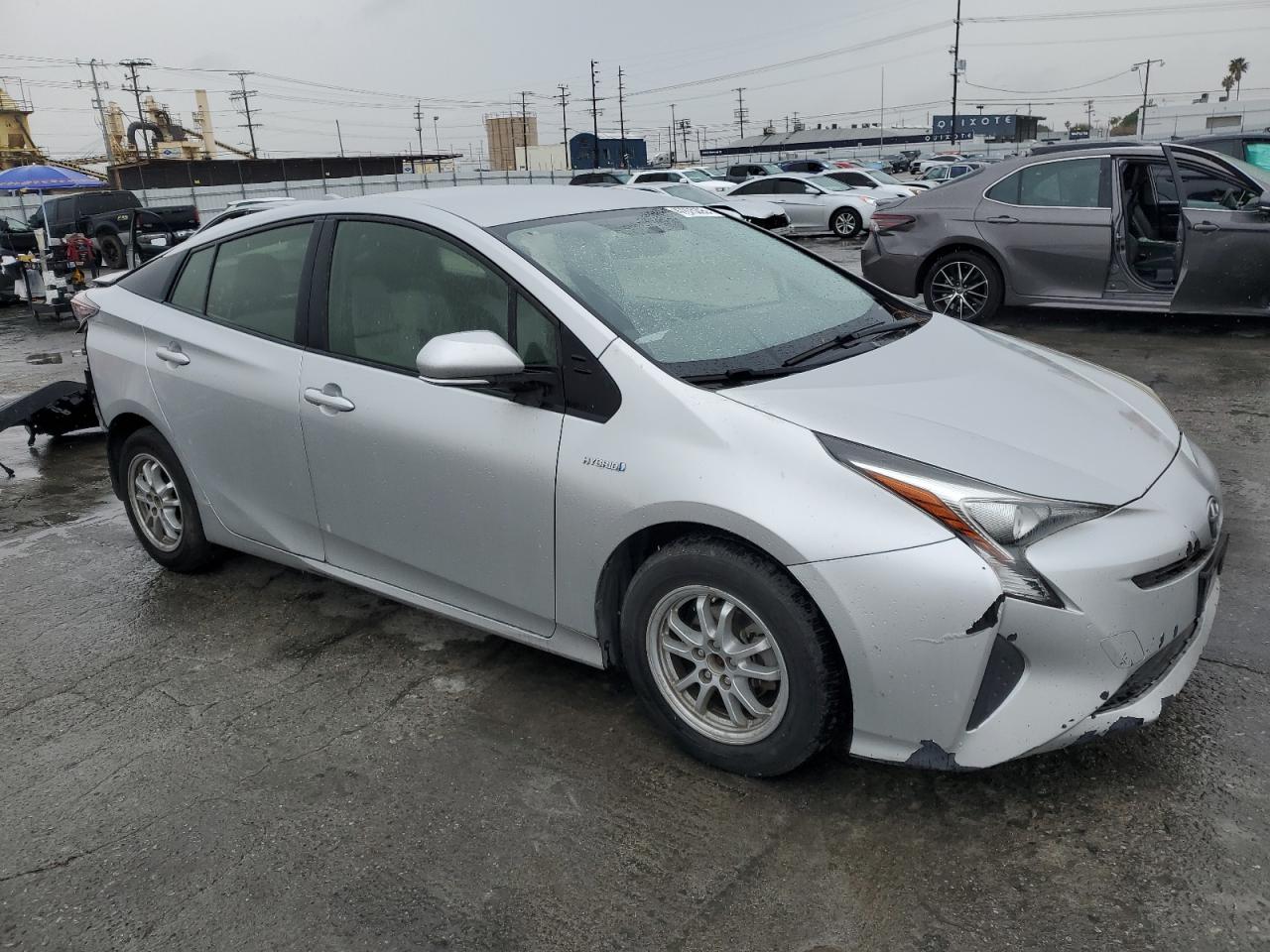 2016 Toyota Prius VIN JTDKBRFU1G3011017 Copart auction photo, rear end / front end damage thumbnail 4