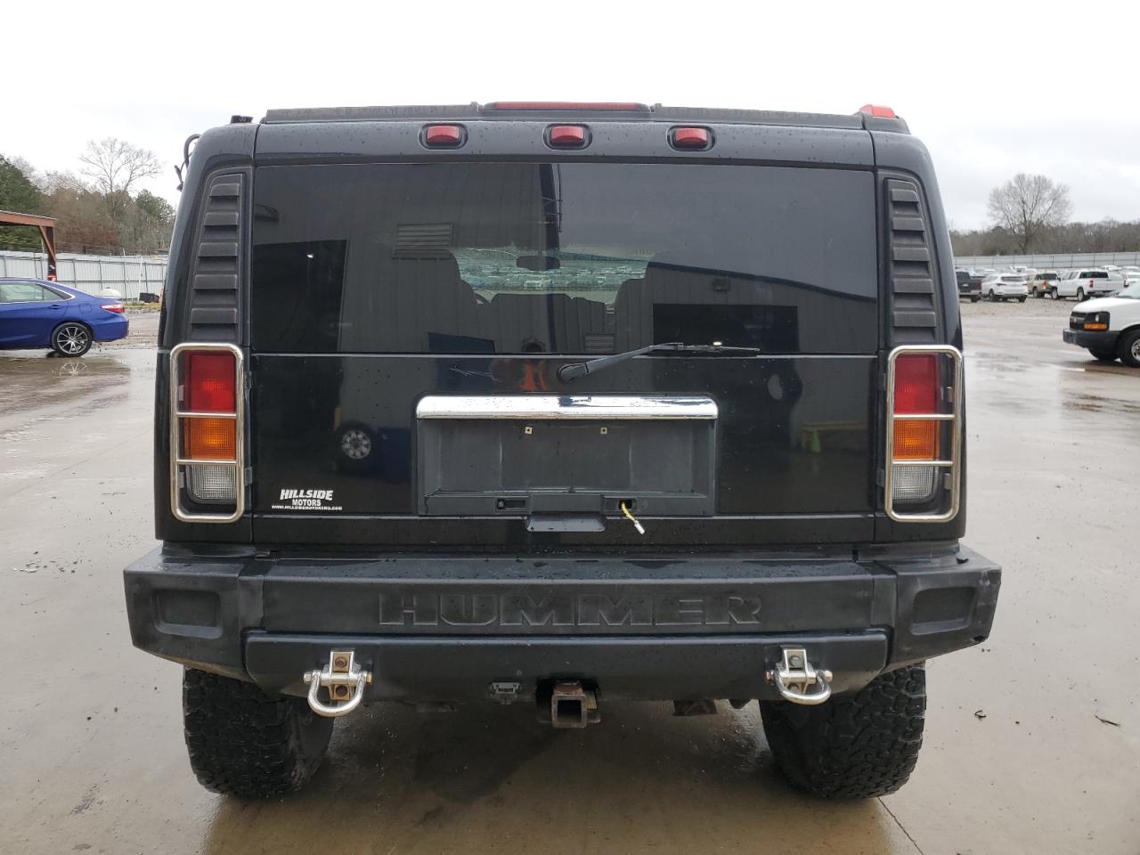2004 Hummer H2 VIN 5GRGN23U74H102864 Copart auction photo, front end / side damage thumbnail 6
