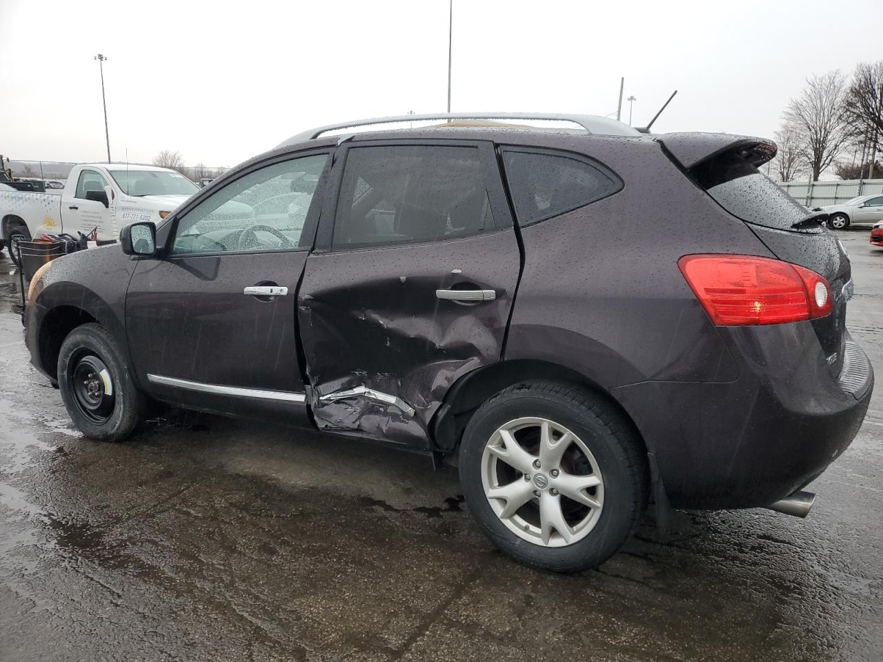 2011 Nissan Rogue VIN JN8AS5MVXBW283822 Copart auction photo, side damage thumbnail 2