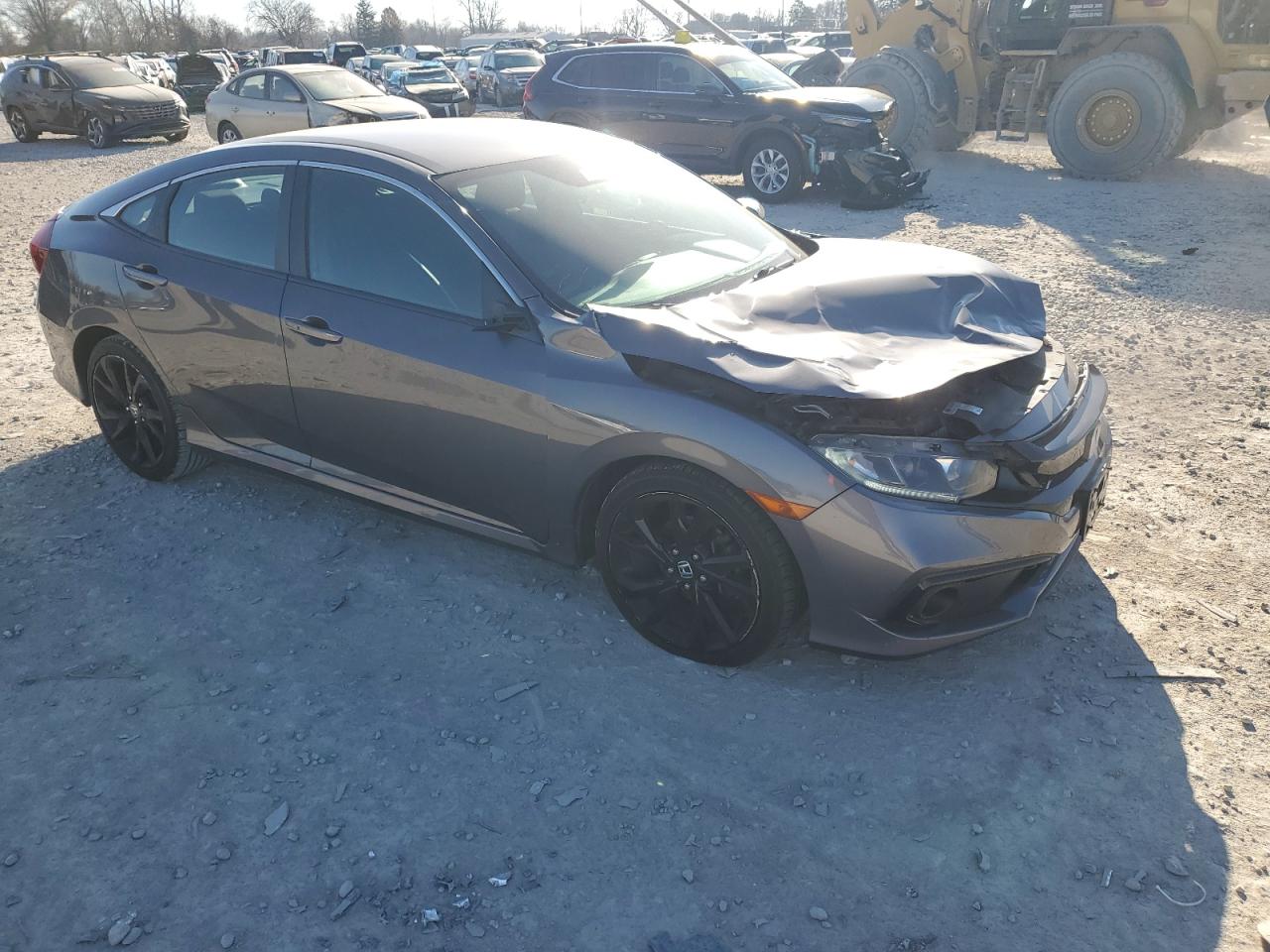 2020 Honda Civic VIN 2HGFC2F85LH504104 Copart auction photo, mechanical / front end damage thumbnail 4
