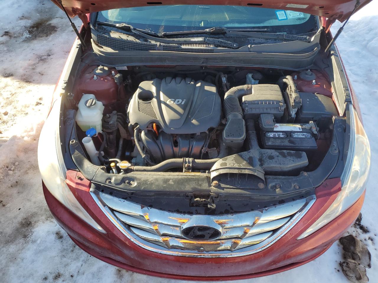 2013 Hyundai Sonata VIN 5NPEC4ACXDH523046 Copart auction photo, rear end / front end damage thumbnail 11