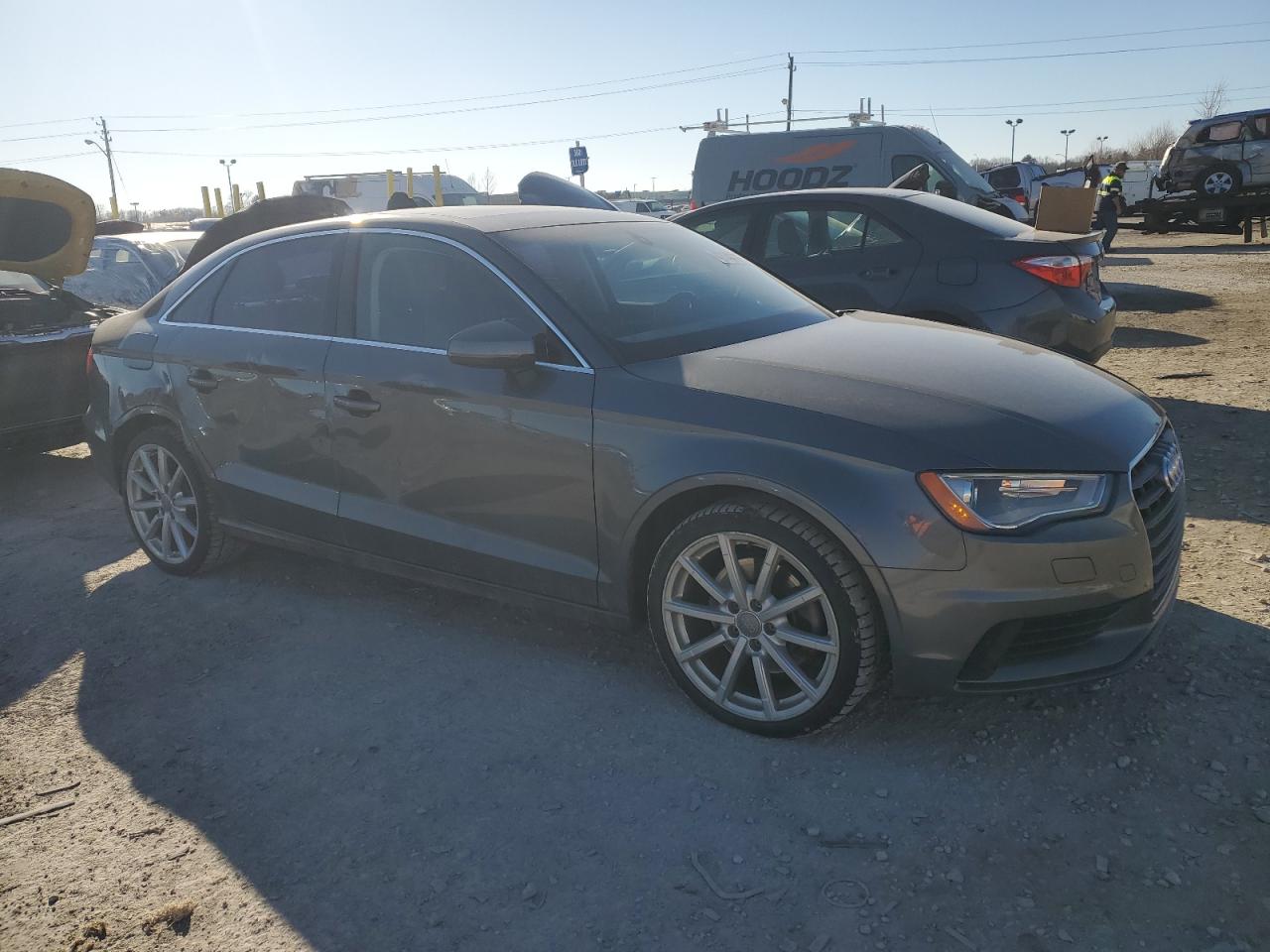 2015 Audi A3 VIN WAUCCGFF2F1008643 Copart auction photo, rear end / side damage thumbnail 4