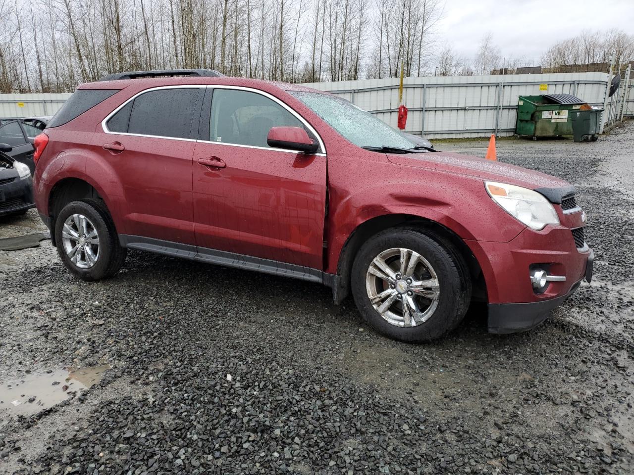 2012 Chevrolet Equinox VIN 2GNALDEK1C6210574 Copart auction photo, front end / side damage thumbnail 4