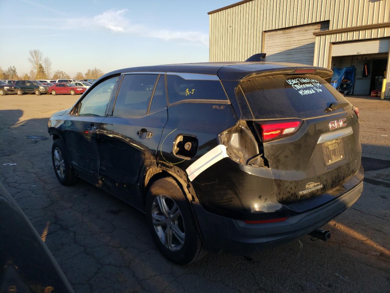2018 GMC Terrain VIN 3GKALMEV8JL221166 Copart auction photo, all over damage thumbnail 2