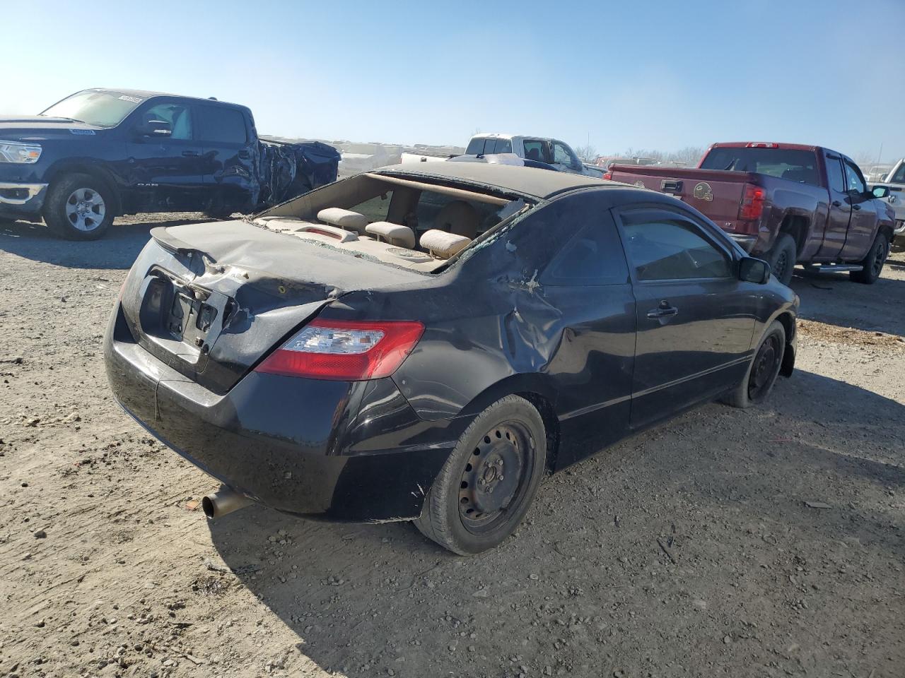 2006 Honda Civic VIN 2HGFG11686H504719 Copart auction photo, all over damage thumbnail 3