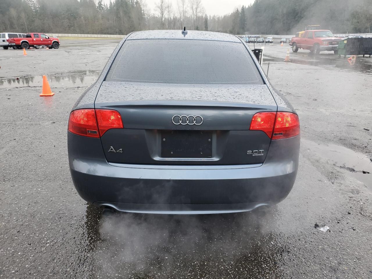2007 Audi A4 VIN WAUEF78E67A121551 Copart auction photo, side / rear end damage thumbnail 6