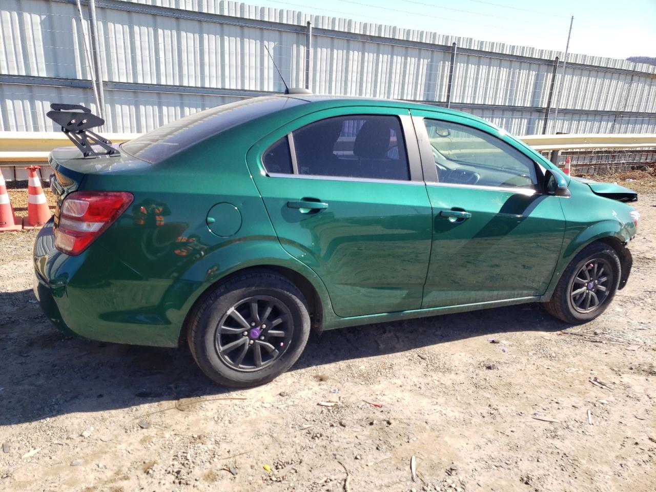 2018 Chevrolet Sonic VIN 1G1JD5SH1J4122782 Copart auction photo, front end / side damage thumbnail 3