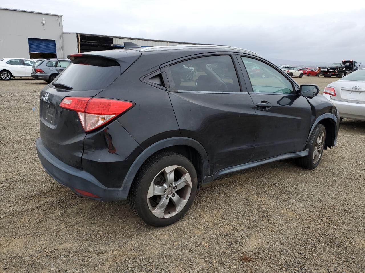2016 Honda HR-V VIN 3CZRU5H78GM755862 Copart auction photo, side damage thumbnail 3