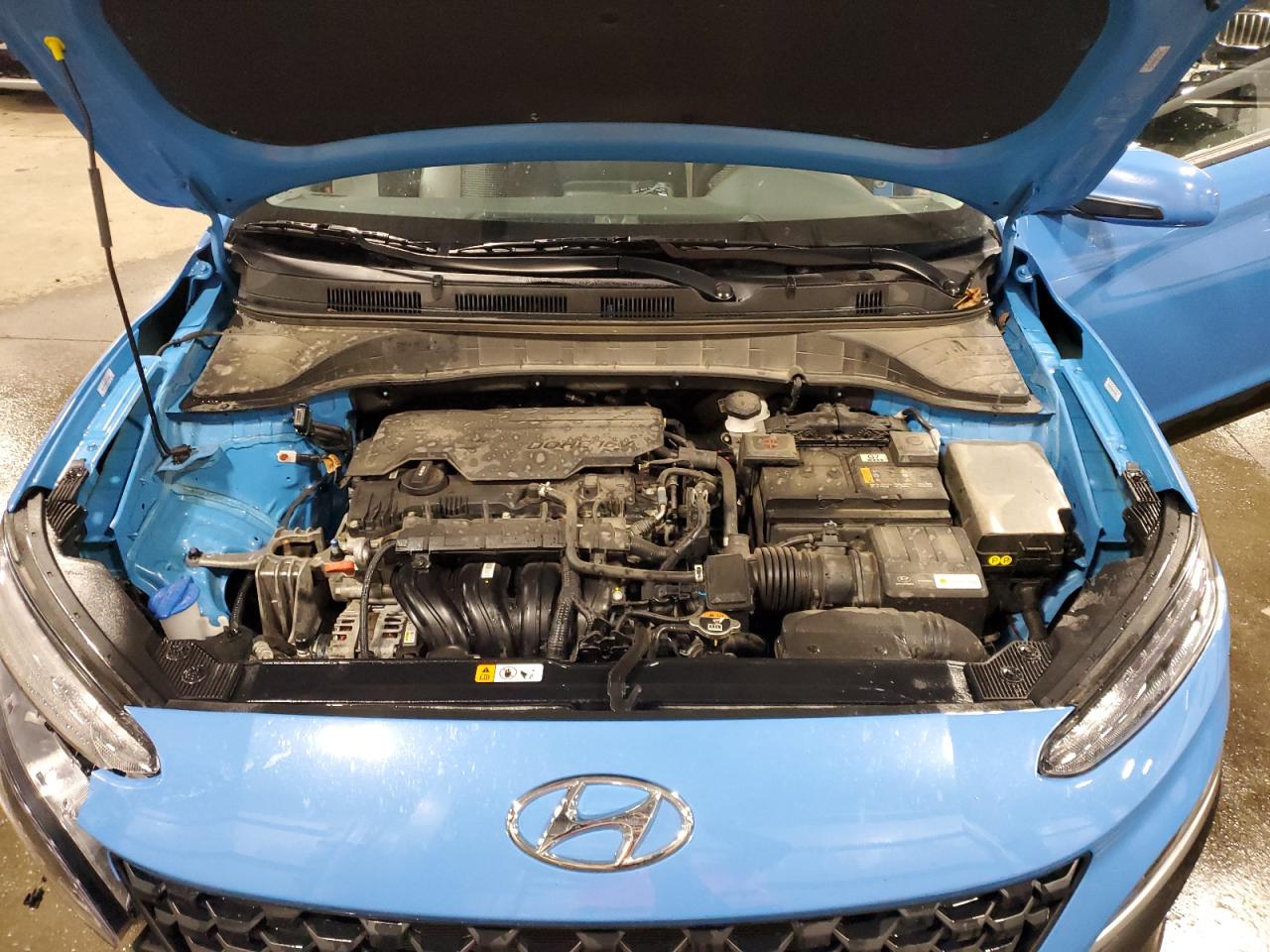 2022 Hyundai Kona VIN KM8K2CAB7NU832709 Copart auction photo, front end / side damage thumbnail 12