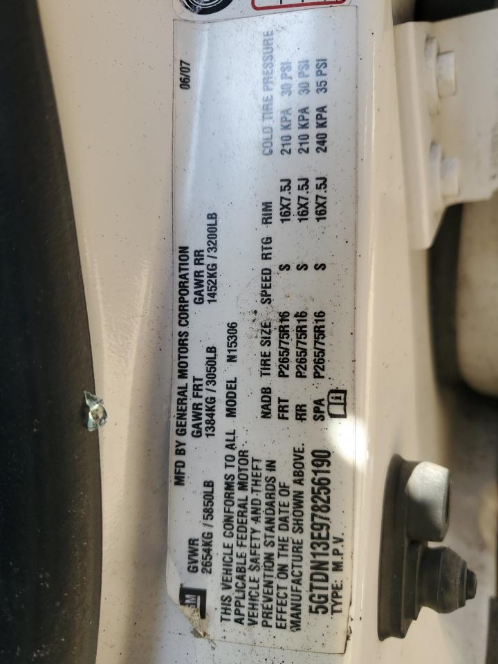 2007 Hummer H3 VIN 5GTDN13E978256190 Copart auction photo, all over damage thumbnail 14