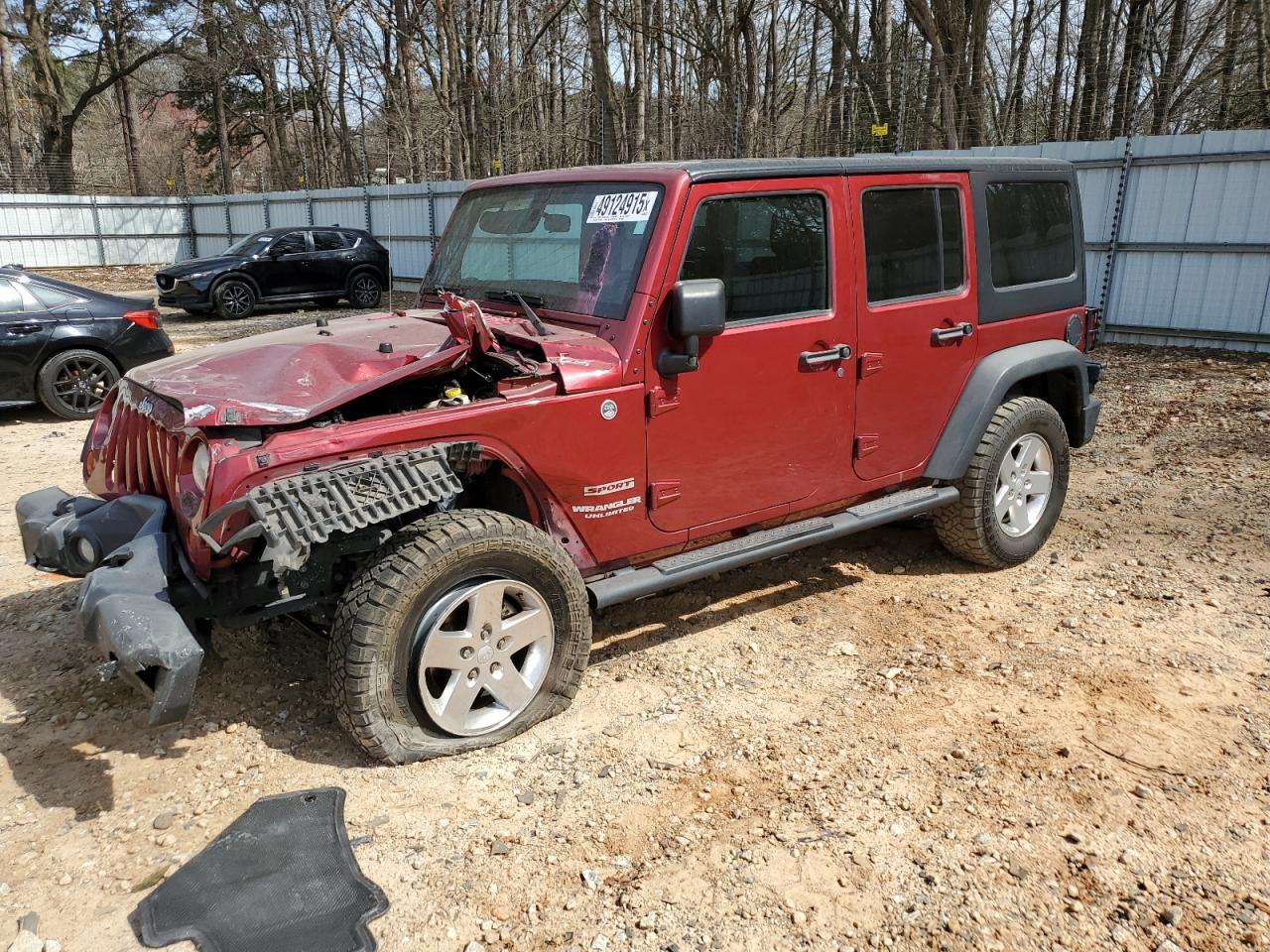 2012 Jeep Wrangler VIN 1C4BJWDG4CL135047