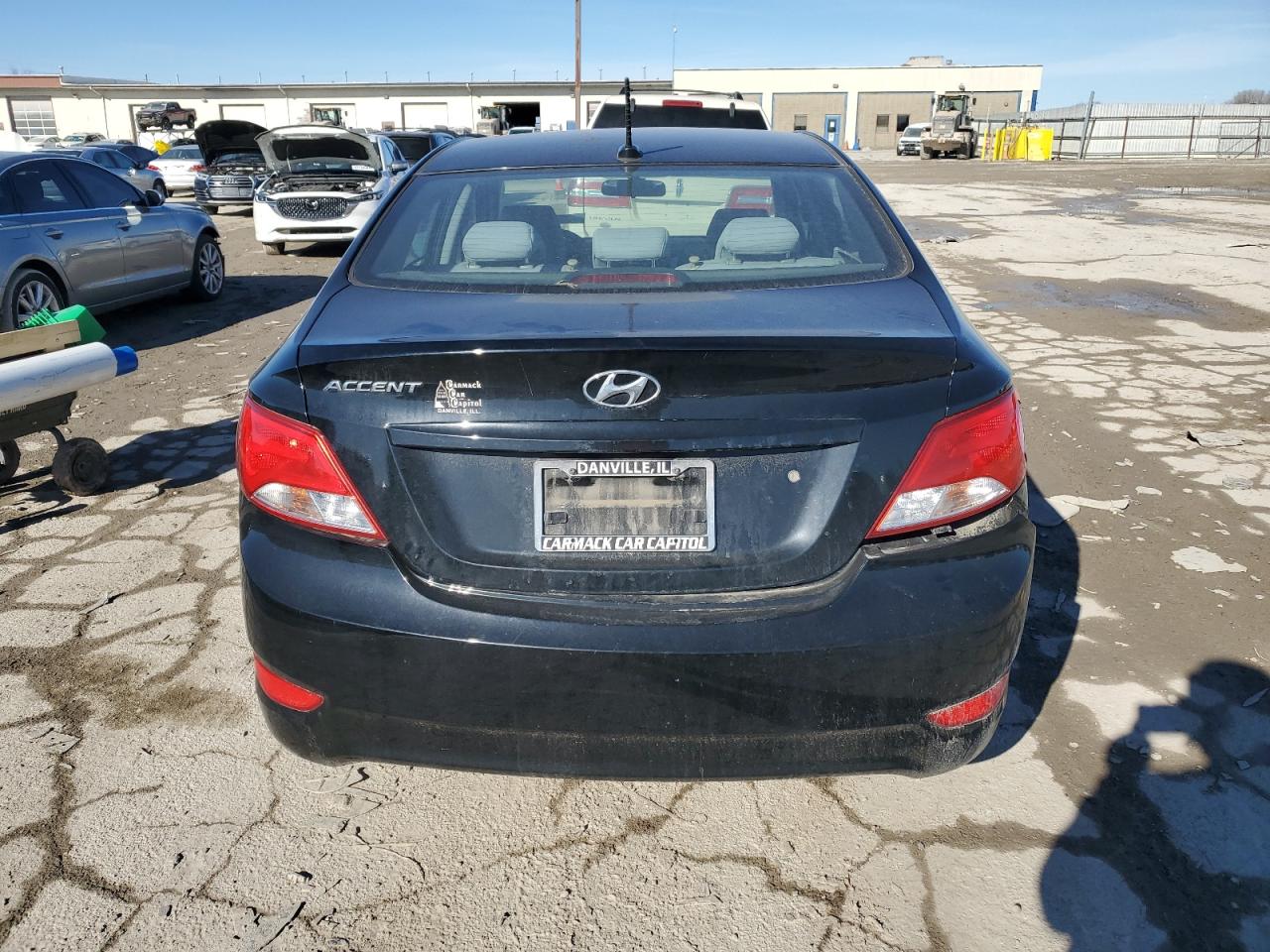 2017 Hyundai Accent VIN KMHCT4AE5HU358765 Copart auction photo, all over damage thumbnail 6