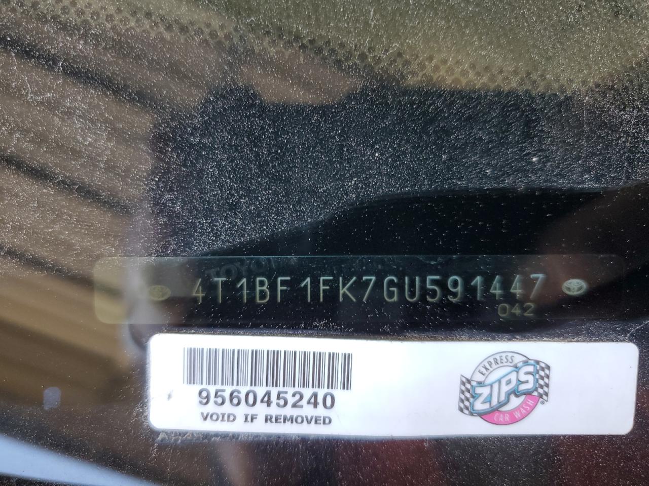 2016 Toyota Camry VIN 4T1BF1FK7GU591447 Copart auction photo, side / front end damage thumbnail 12