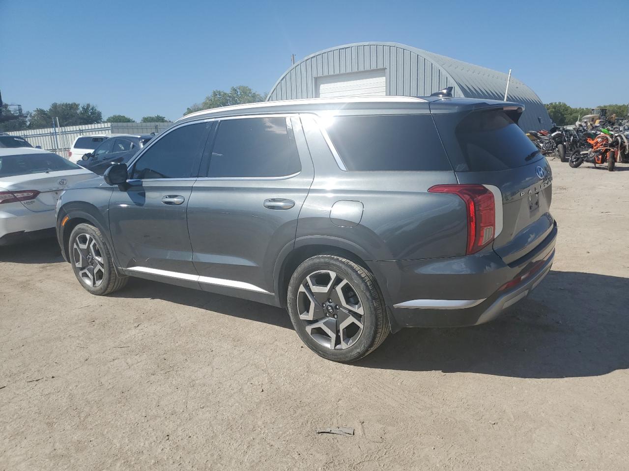 2023 Hyundai Palisade VIN KM8R44GE5PU578890 Copart auction photo, side damage thumbnail 2
