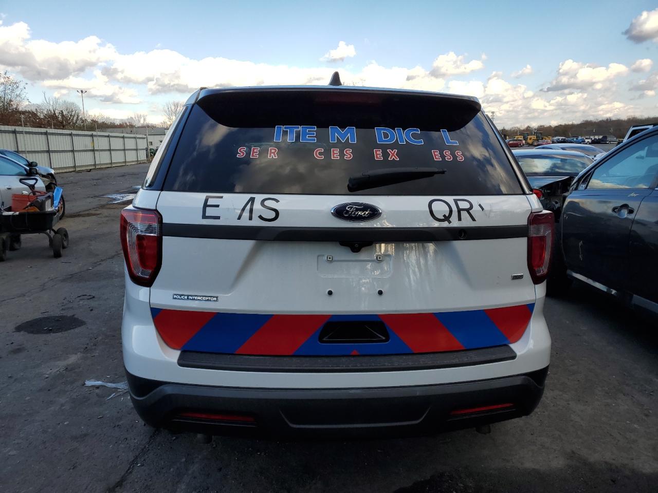 2018 Ford Explorer VIN 1FM5K8AR0JGC77425 Copart auction photo, front end / side damage thumbnail 6