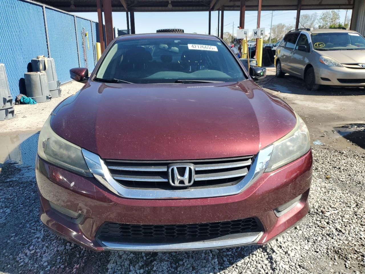 2014 Honda Accord VIN 1HGCR2F52EA228828 Copart auction photo, side damage thumbnail 5