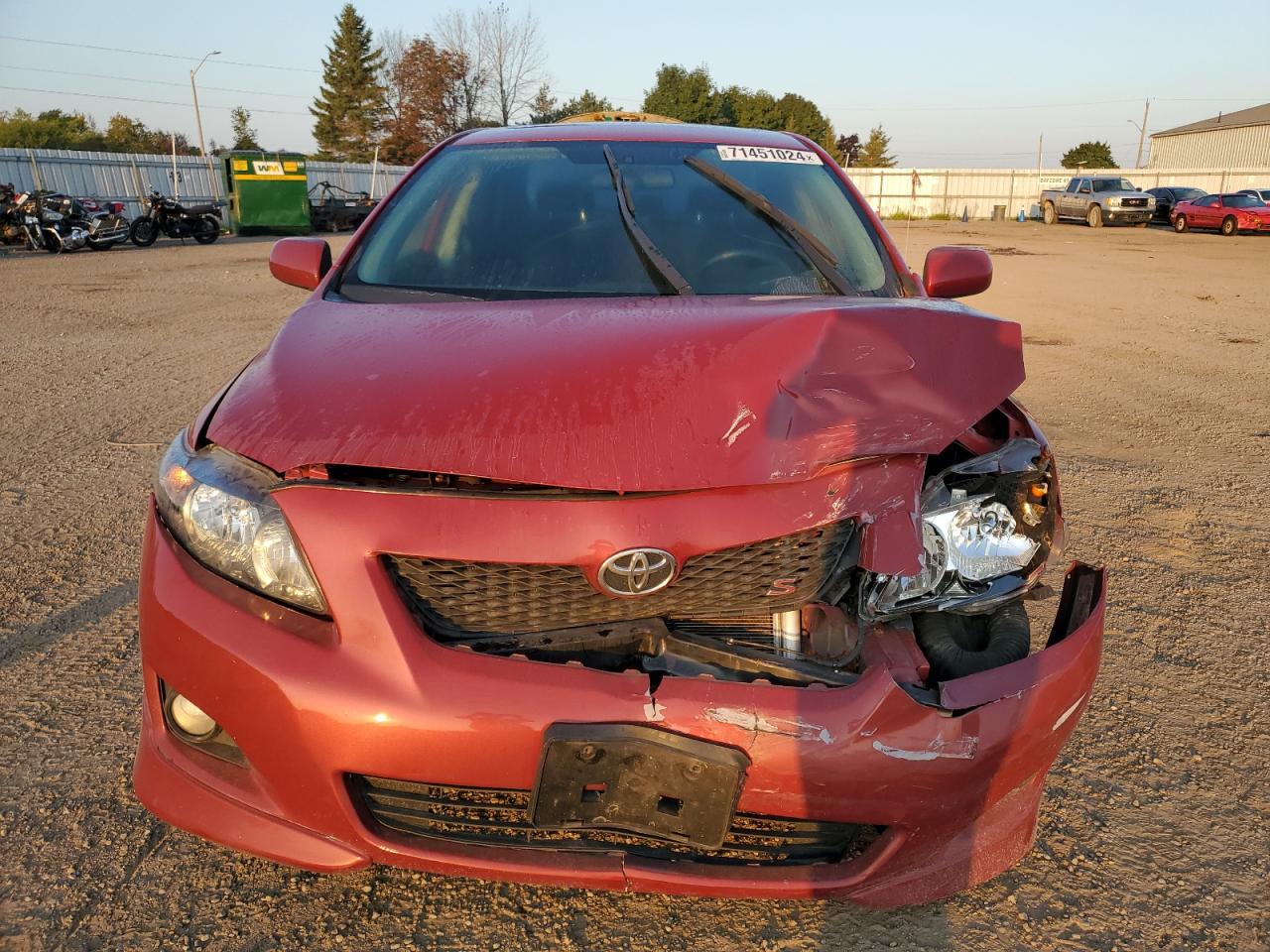 2010 Toyota Corolla VIN 2T1BU4EE1AC192853 Copart auction photo, front end damage thumbnail 5
