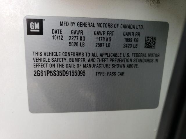 2013 Cadillac XTS VIN 2G61P5S35D9155095 Copart auction photo, hail damage thumbnail 12