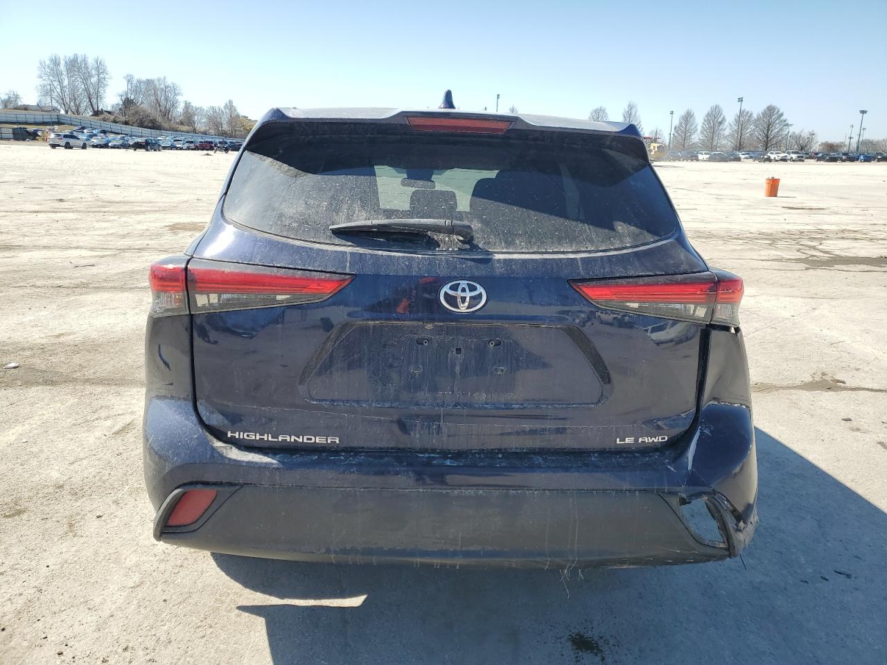 2020 Toyota Highlander VIN 5TDBZRBH6LS009874 Copart auction photo, front end / rear end damage thumbnail 6