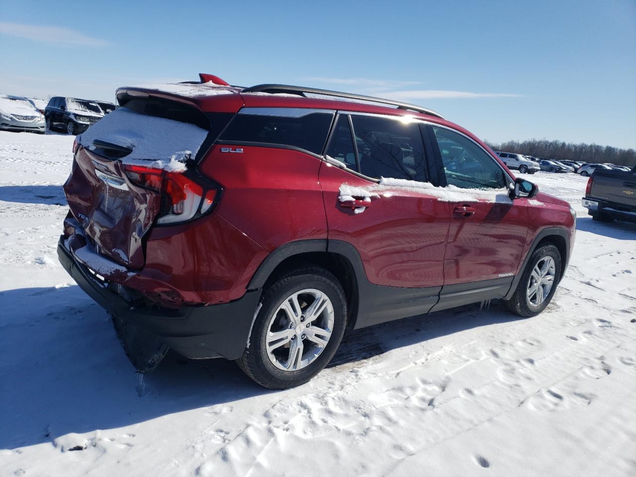 2018 GMC Terrain VIN 3GKALMEV3JL354854 Copart auction photo, rear end / minor dent/scratches damage thumbnail 3