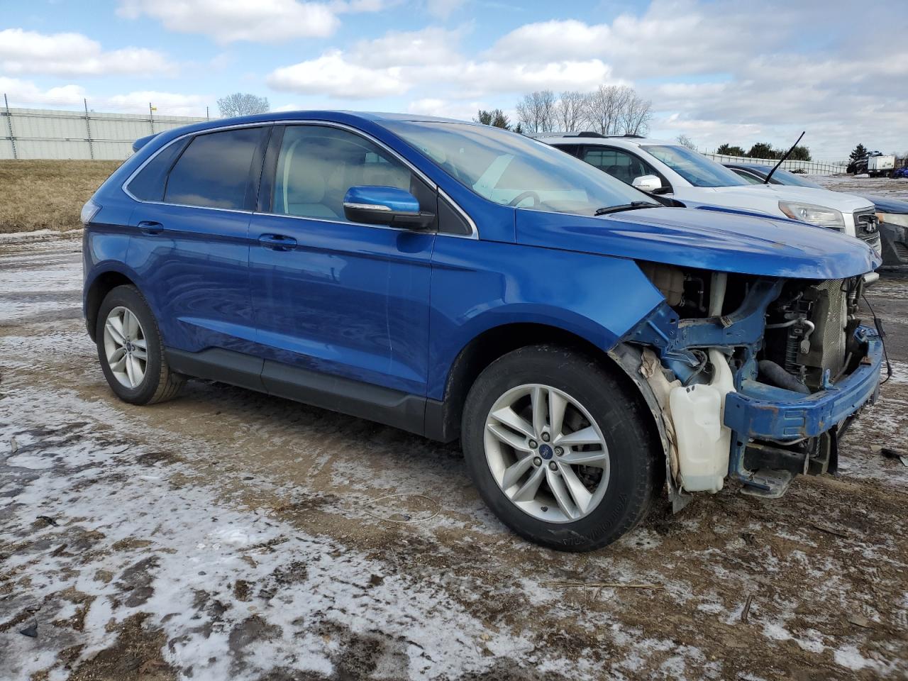 2018 Ford Edge VIN 2FMPK4J93JBB31898 Copart auction photo, front end / partial repair damage thumbnail 4