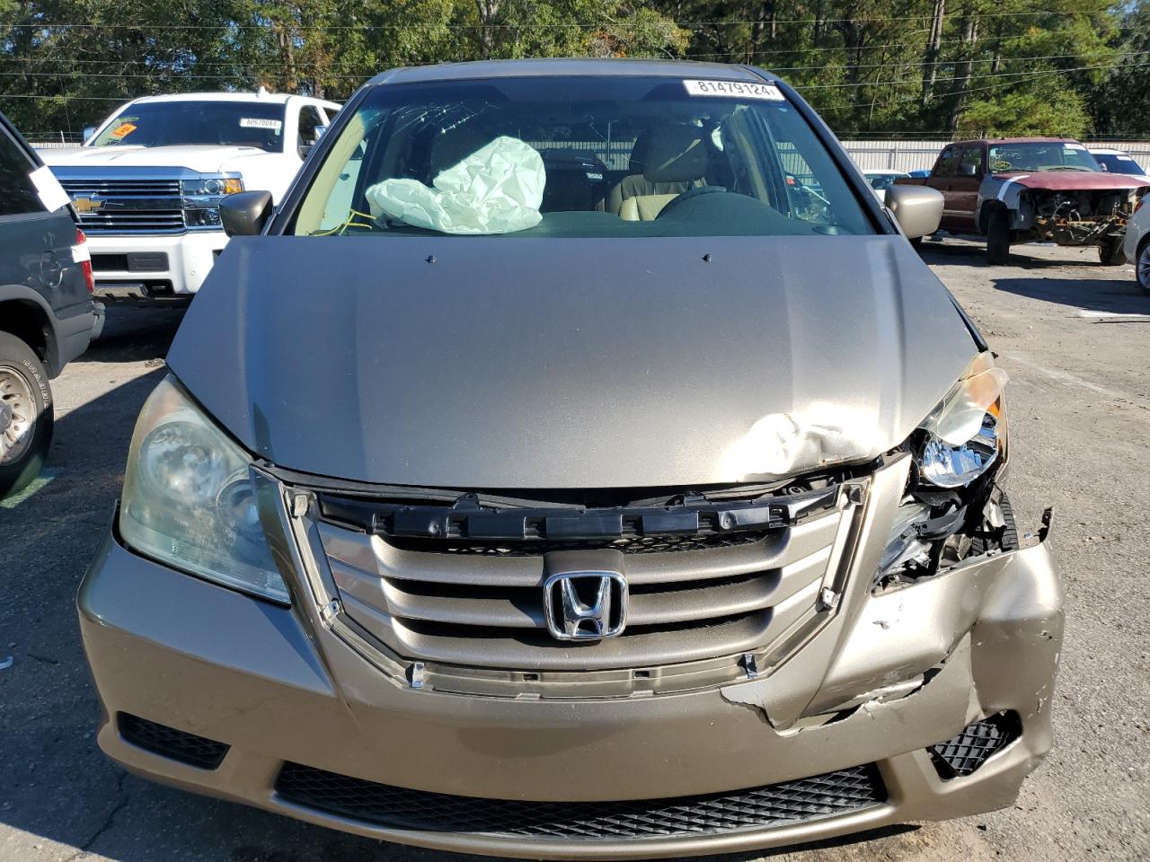 2009 Honda Odyssey VIN 5FNRL38629B408524 Copart auction photo, front end damage thumbnail 5