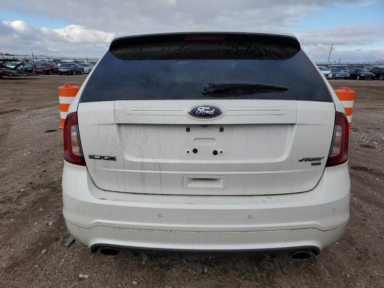 2014 Ford Edge VIN 2FMDK4AK9EBB06693 Copart auction photo, all over damage thumbnail 6