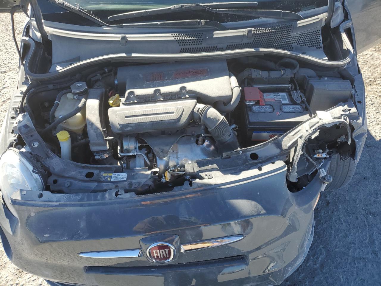 2019 Fiat 500 VIN 3C3CFFCH7KT865980 Copart auction photo, front end damage thumbnail 13