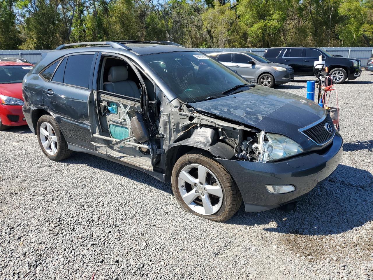 2004 Lexus RX VIN JTJHA31U040023820 Copart auction photo, side / front end damage thumbnail 4
