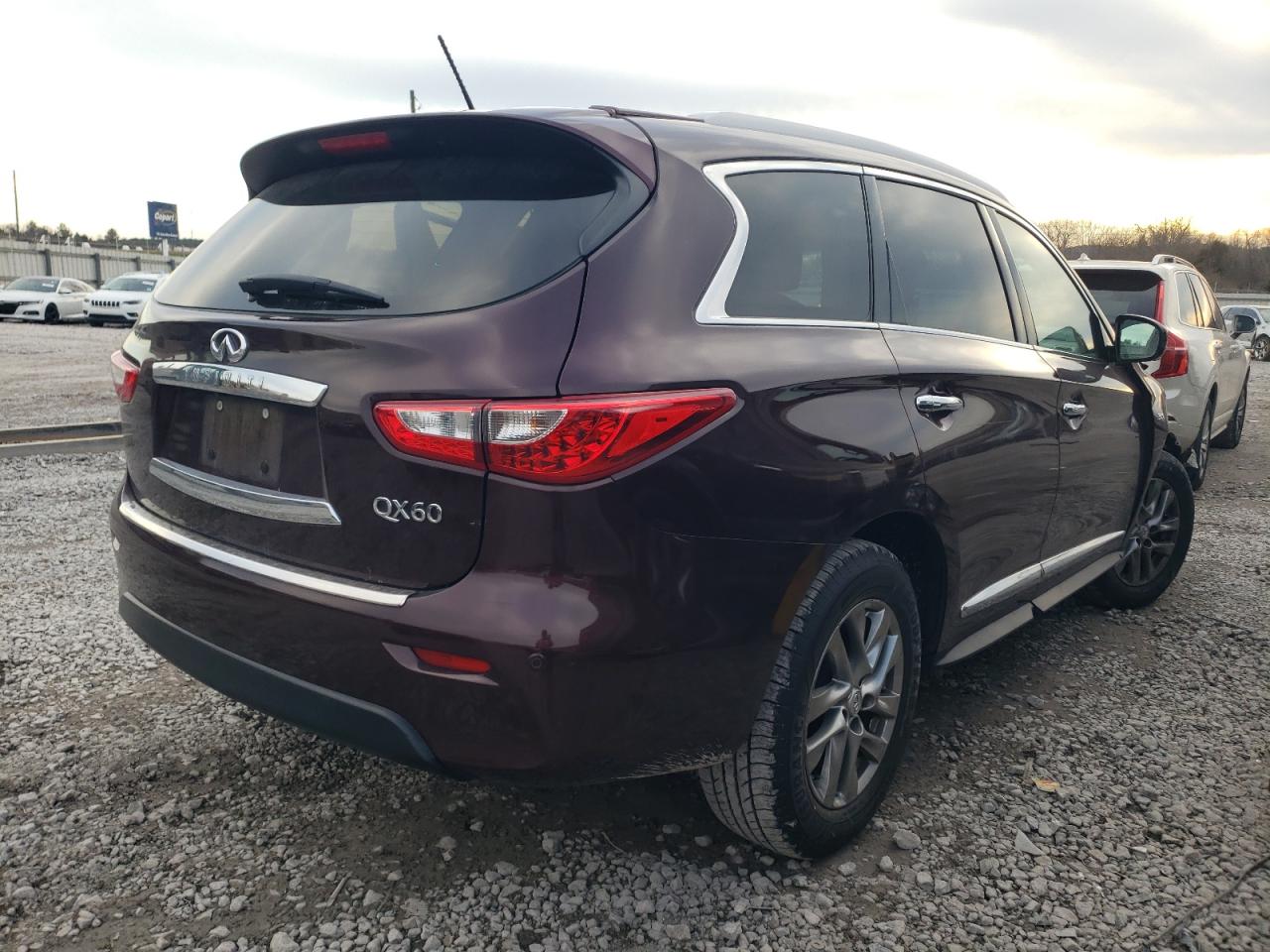2015 Infiniti QX60 VIN 5N1AL0MN7FC535346 Copart auction photo, front end damage thumbnail 3