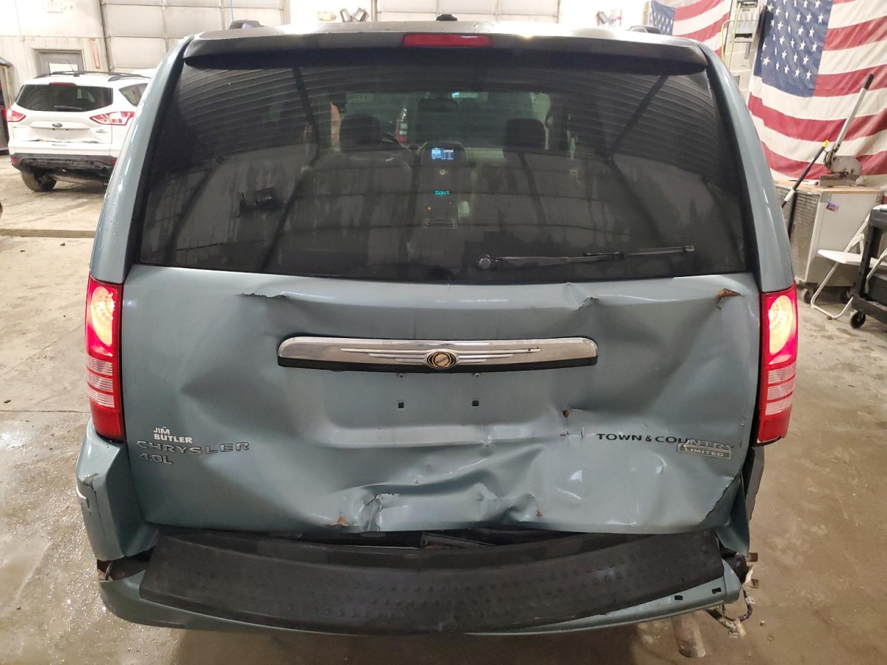 2010 Chrysler Town & Country VIN 2A4RR6DX4AR135975 Copart auction photo, rear end damage thumbnail 6