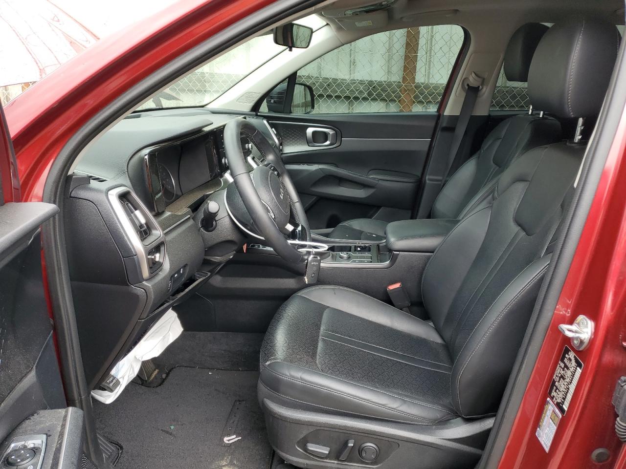 2022 KIA Sorento VIN 5XYRL4LC6NG129860 Copart auction photo, front end / side damage thumbnail 7