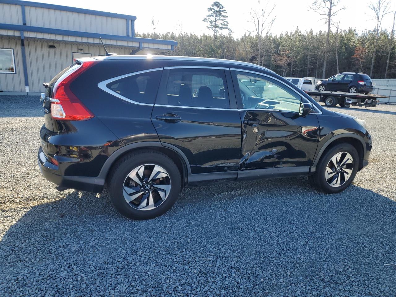 2015 Honda CR-V VIN 5J6RM4H91FL092730 Copart auction photo, side damage thumbnail 3
