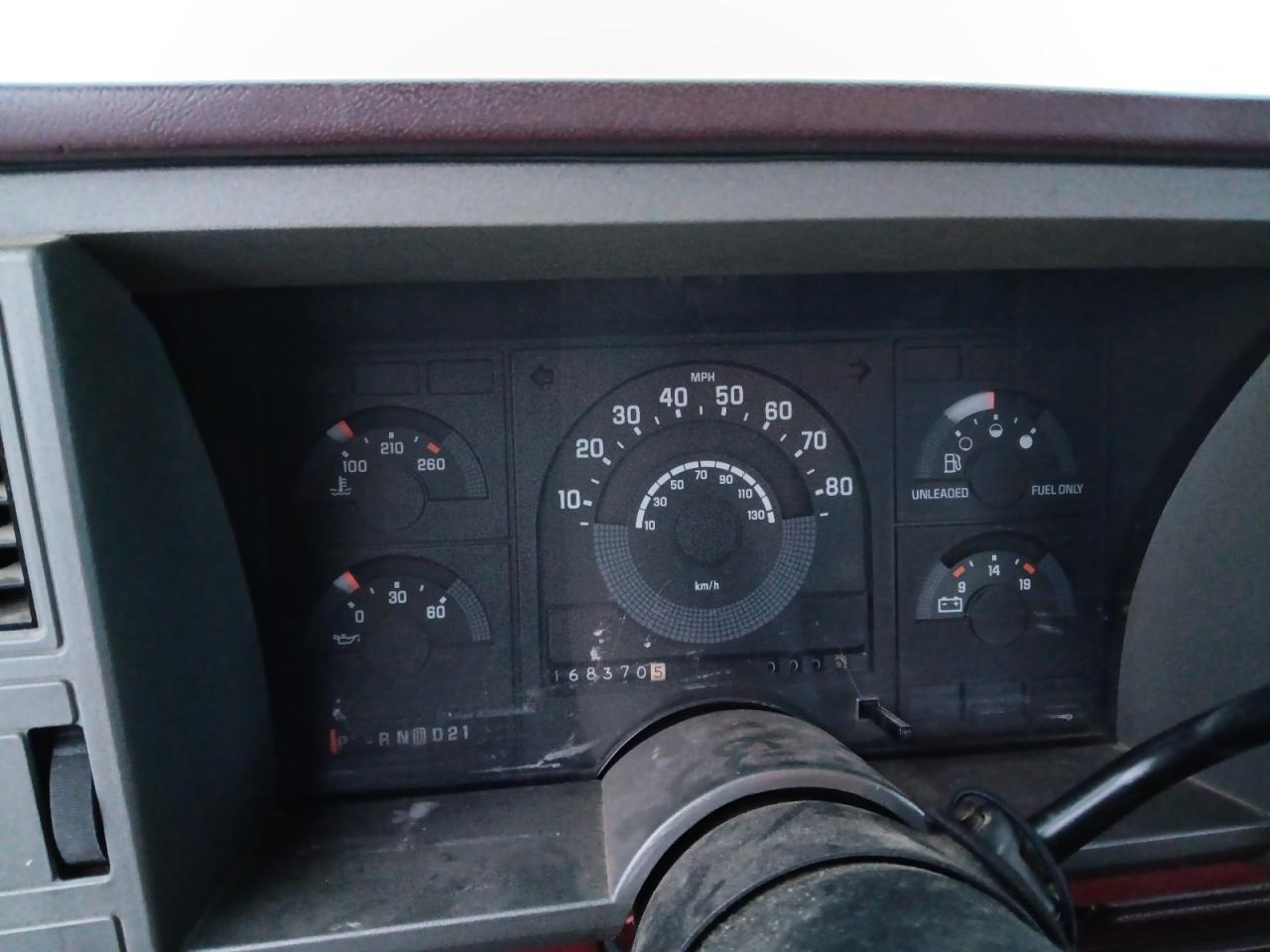 1989 Chevrolet GMT-400 VIN 2GCEK19K3K1222582 Copart auction photo, all over damage thumbnail 9