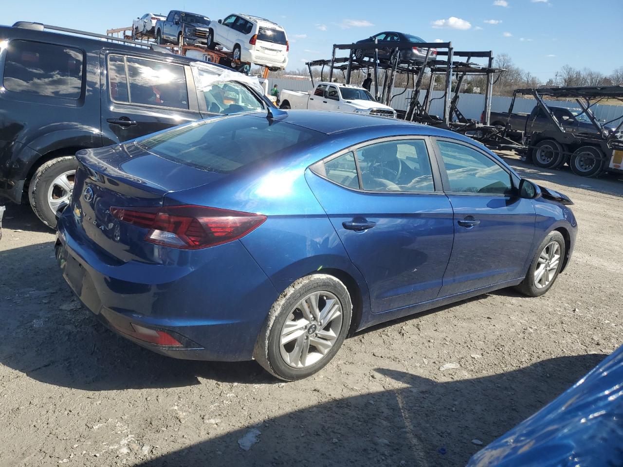 2020 Hyundai Elantra VIN 5NPD84LF8LH568814 Copart auction photo, front end / rear end damage thumbnail 3