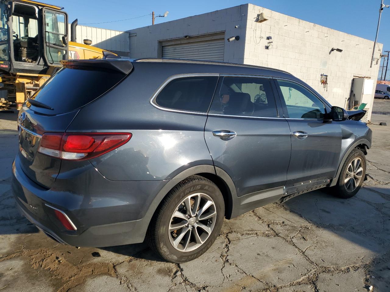 2019 Hyundai Santa Fe VIN KM8SM4HF5KU301321 Copart auction photo, front end / mechanical damage thumbnail 3