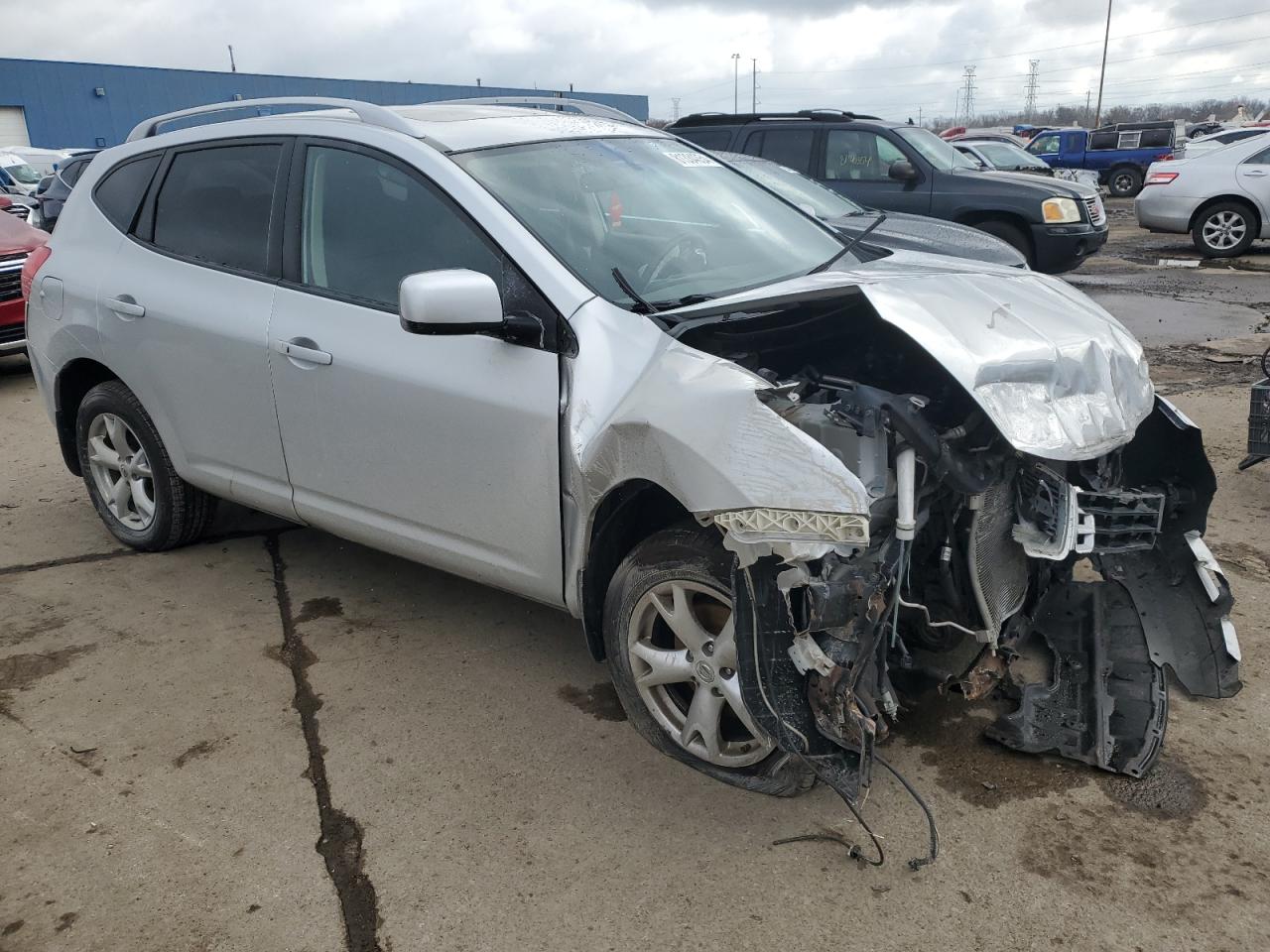 2008 Nissan Rogue VIN JN8AS58V18W410069 Copart auction photo, front end damage thumbnail 4