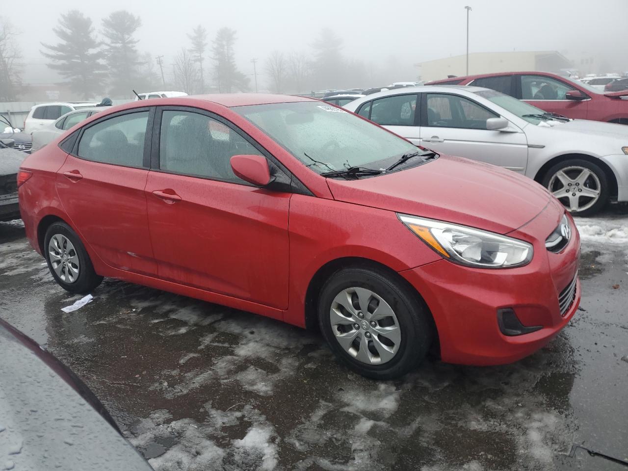 2017 Hyundai Accent VIN KMHCT4AEXHU292472 Copart auction photo, all over damage thumbnail 4