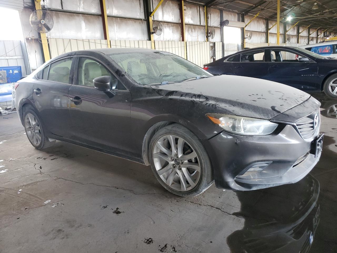 2017 Mazda 6 VIN JM1GL1V51H1113140 Copart auction photo, front end / rear end damage thumbnail 4
