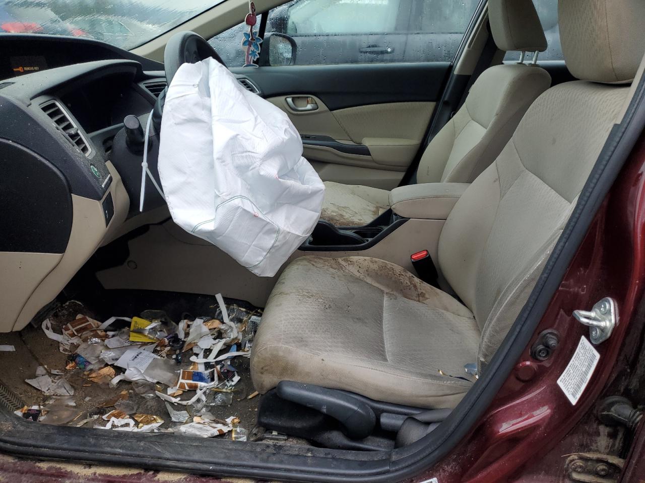 2015 Honda Civic VIN 19XFB2F51FE293832 Copart auction photo, front end / minor dent/scratches damage thumbnail 7