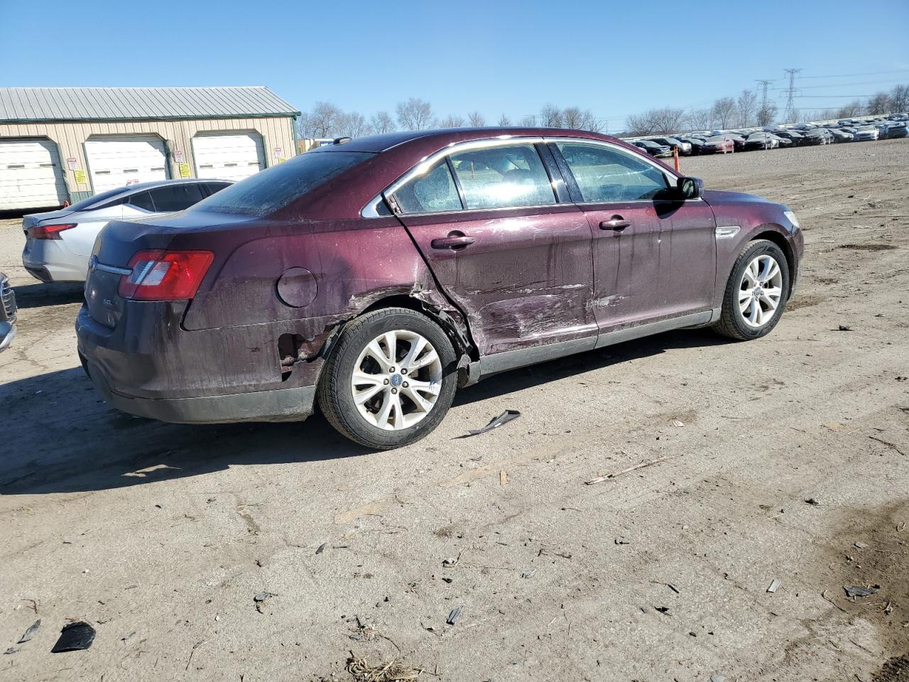 2011 Ford Taurus VIN 1FAHP2EW1BG155132 Copart auction photo, side damage thumbnail 3