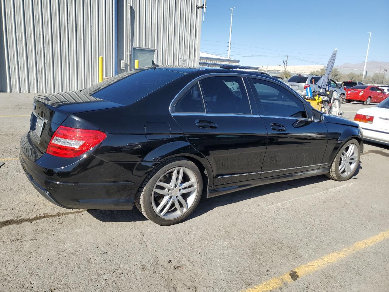 2013 Mercedes-Benz C-klasse VIN WDDGF4HB6DR262669 Copart auction photo, front end damage thumbnail 3