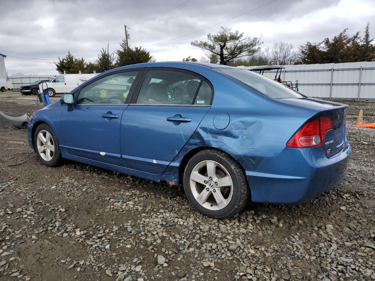 2006 Honda Civic VIN 1HGFA16806L118746 Copart auction photo, side / rear end damage thumbnail 2
