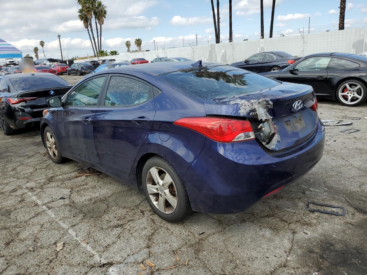 2012 Hyundai Elantra VIN 5NPDH4AE7CH088337 Copart auction photo, rear end / minor dent/scratches damage thumbnail 2