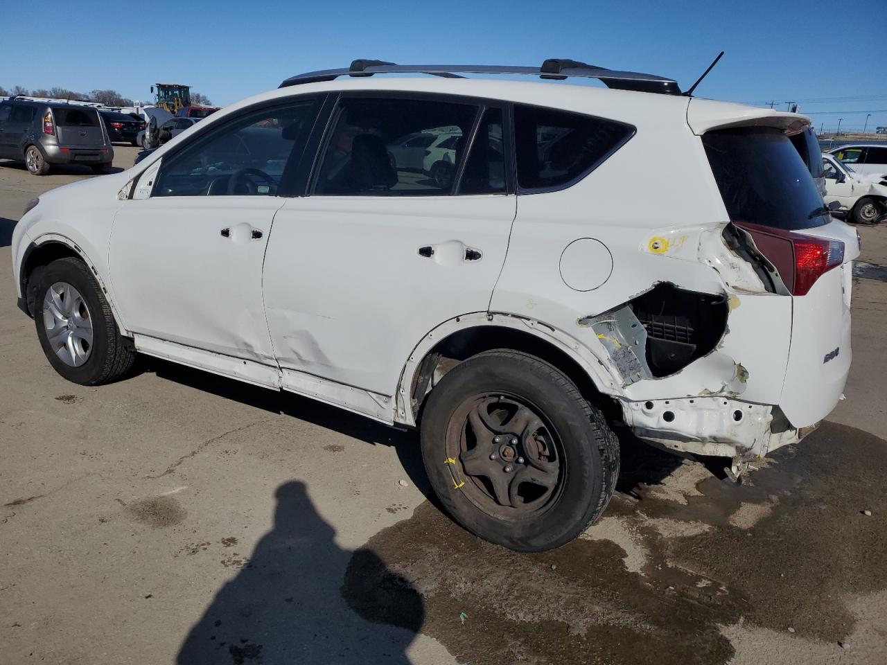 2014 Toyota RAV 4 VIN JTMBFREV5ED069119 Copart auction photo, side / rear end damage thumbnail 2