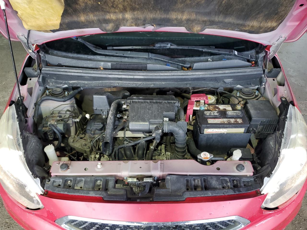 2017 Mitsubishi Mirage VIN ML32A3HJ5HH009362 Copart auction photo, front end / side damage thumbnail 11