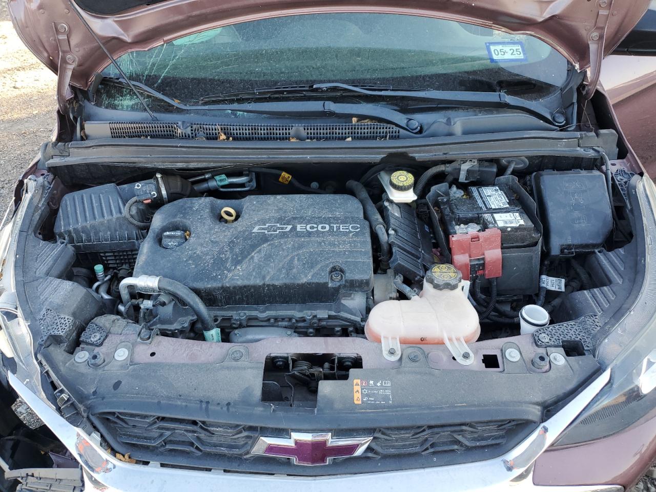 2019 Chevrolet Spark VIN KL8CB6SA1KC735581 Copart auction photo, front end / all over damage thumbnail 12