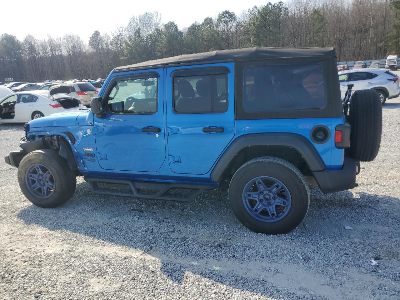 2021 Jeep Wrangler VIN 1C4HJXDN3MW738862 Copart auction photo, front end / mechanical damage thumbnail 2