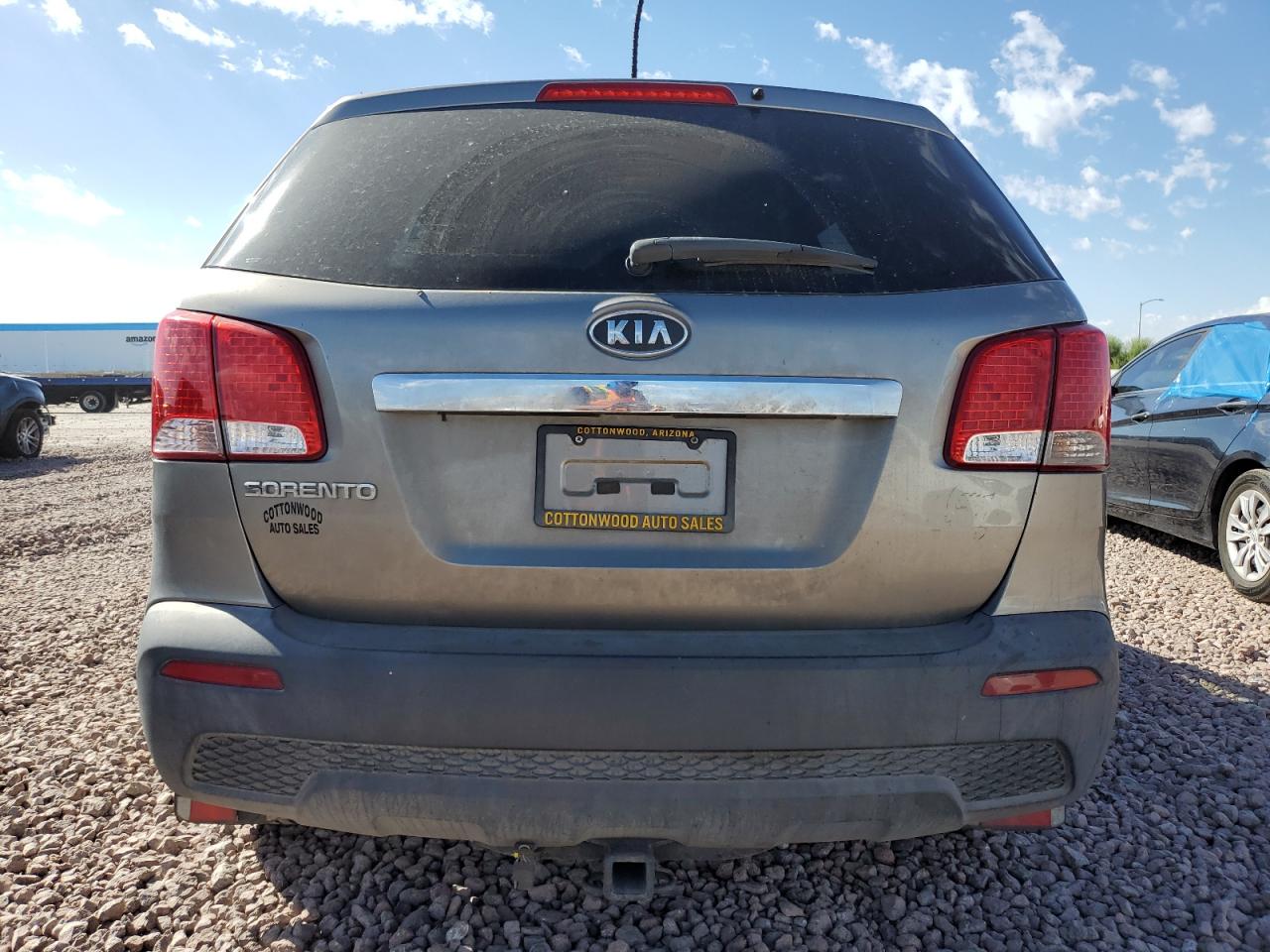 2011 KIA Sorento VIN 5XYKT3A12BG132277 Copart auction photo, front end / side damage thumbnail 6